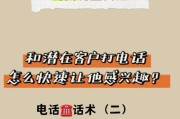 电话销售话术分享（提升销售技巧、建立信任关系、突破挑战）