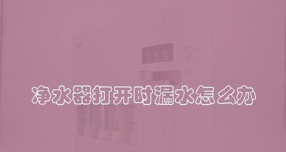 净水器漏水维修费用及维修流程解析（净水器漏水维修收费标准和常见故障处理方法）